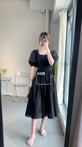 穿搭推荐|黑色公主风连衣裙94_连衣裙_公主风_穿搭