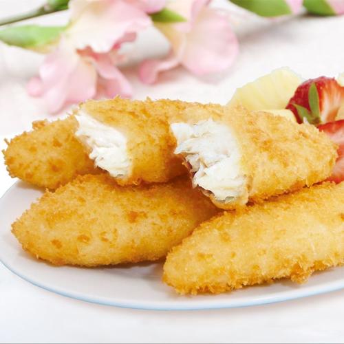 亚洲渔港鳕鱼排10枚310g油炸鱼排深海鳕鱼炸小吃半成品鱼排