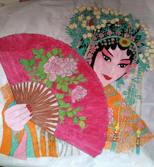 高红专工笔京剧脸谱人物画