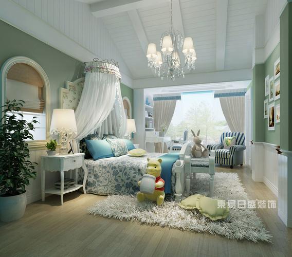 雅致主义风格公主房效果图