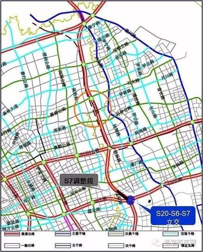 嘉定新城(马陆镇),徐行镇,目前s7一期工程(s20外环高速-月罗公路)已