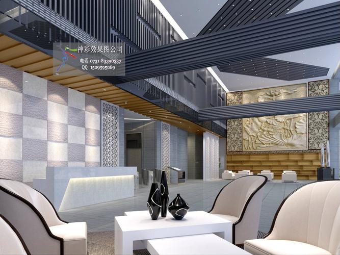 现代风格_商业大厅制作装修效果图-x团装修网