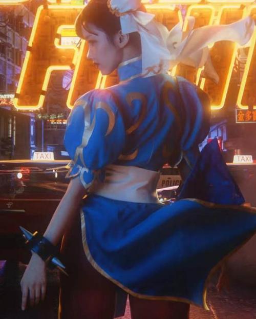 半藏森林cos春丽上线,搜查官造型太顶