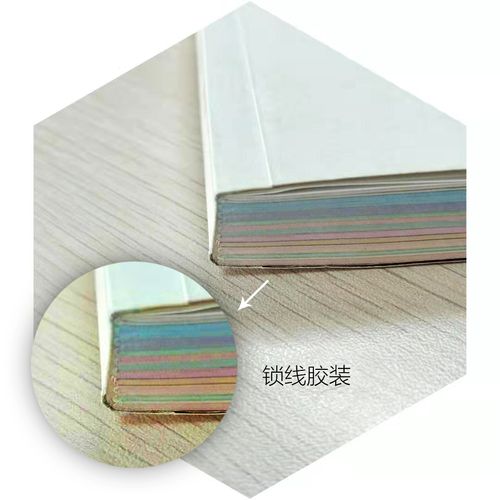 锁线胶装:在锁线装订的基础上在书脊处用胶固定,更为牢固. 5. 精装