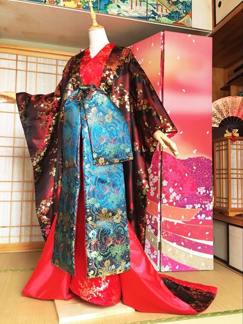 日本和服艺妓花魁超华丽套装cos女写真舞台表演主播服装 可大批量