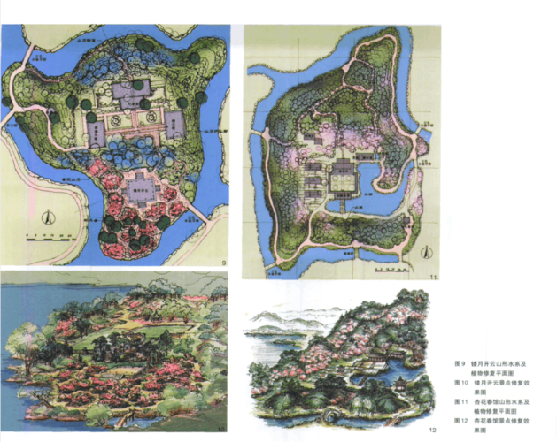城乡/园林规划 圆明园九州景区山形_水系_植物景观的研究及恢复 杏花
