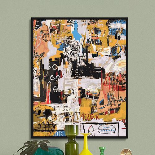 数字填色手工diy丙烯油彩画创意抽象成人休闲手绘减压玄关装饰画