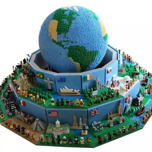 lego乐高moc作品欣赏震撼啊积木地球还有年代感的缝纫机