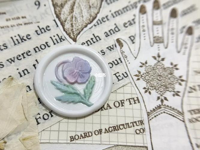 [火漆分享]三角海域三色堇_火漆_火漆套色_兴趣爱好_文具手账