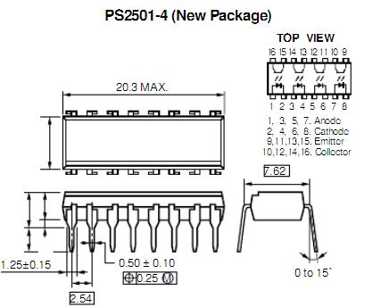 nec2501光耦引脚图及应用电路