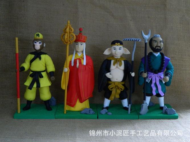 【小泥匠手工软陶】西游记-悟空 纯手工软陶公仔摆件 创意批发