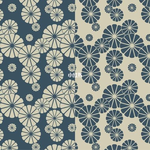 {日式传统花纹}日系风格四方连续背景图案-1_日系_好看又好吃_素材