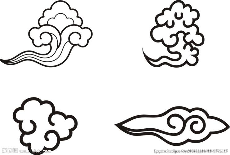 祥云设计图__花边花纹_底纹边框_设计图库_昵图网nipic.com