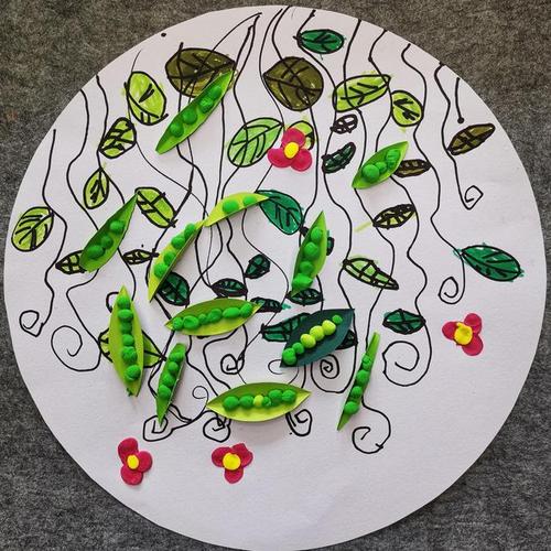 创意儿童画:豌豆荚