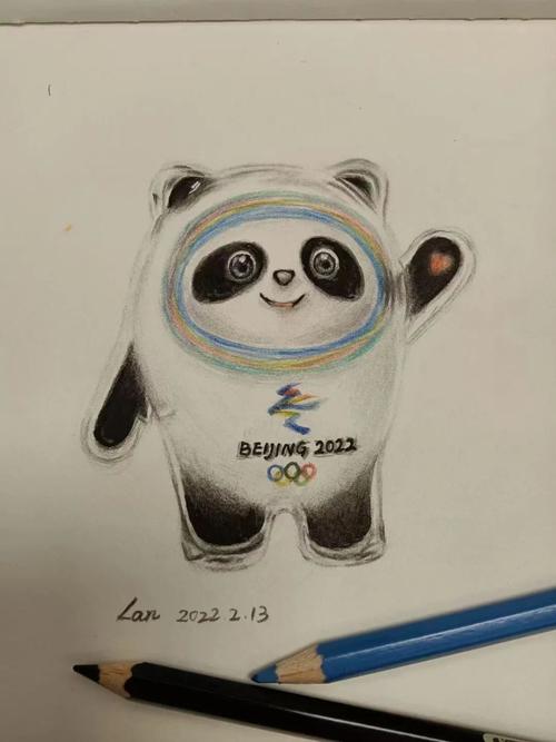 冰墩墩素描画但是玩归玩,乐归乐如果售卖自制的冰墩墩,雪容融获得