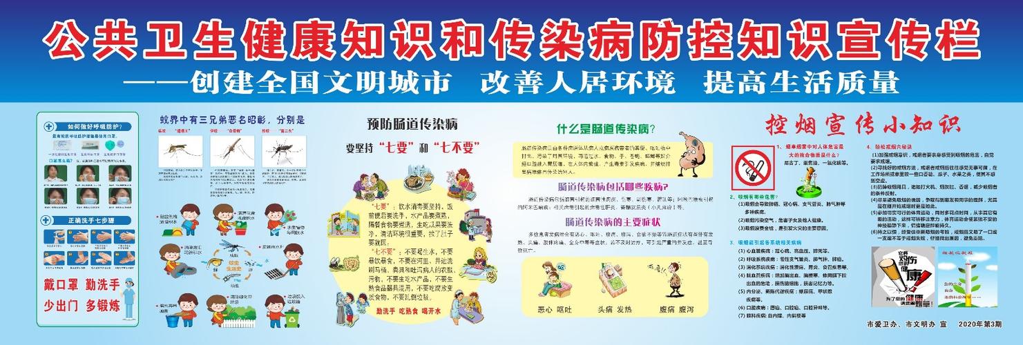 2020年公共卫生健康知识和传染病防控知识宣传及宣传栏