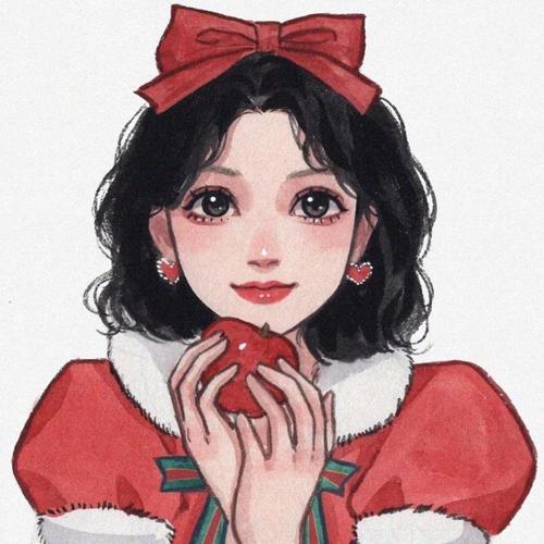 迪士尼公主的圣诞款卡通头像