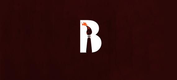以字母b为元素的创意logo设计