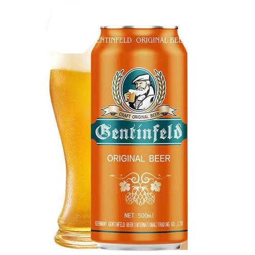 德国风味根廷费尔德原浆啤酒整箱500ml24瓶罐听特价促销清仓实惠