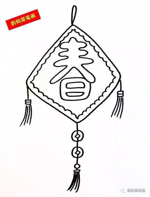 儿童简笔画 【韵妈简笔画教程】新年主题简笔画 赶紧把有关春节的简笔