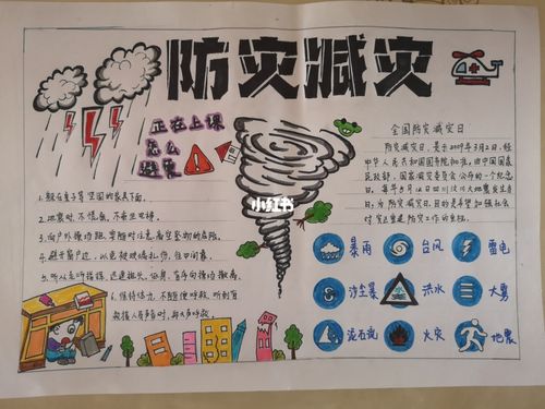 防灾减灾手抄报_手抄报_摄影_加班_熬夜_文化_阅读
