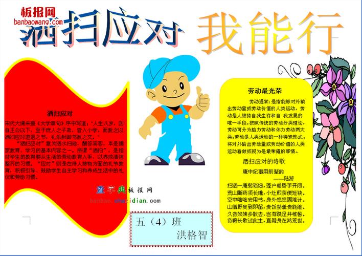 洒扫应对电子板报