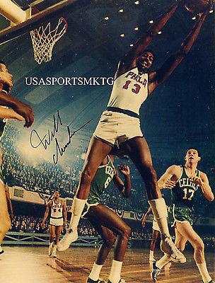 philadelphia warriors wilt chamberlain signed 8x10 photo reprint