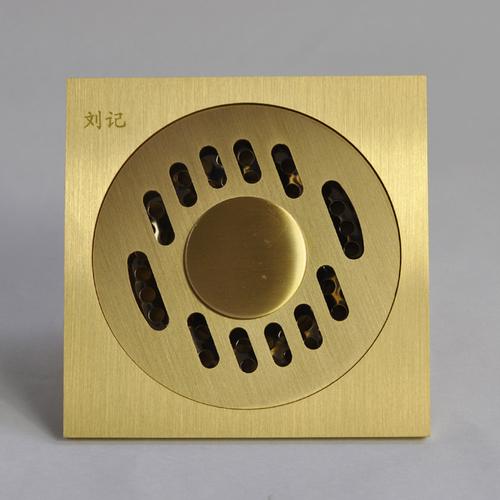 刘记 铜镀铬洗衣机dh104212x地漏方形防臭式 地漏