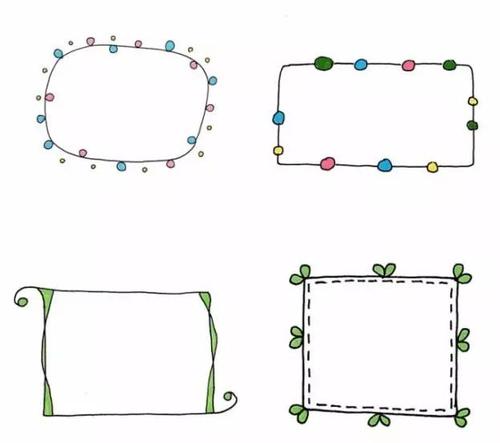 手抄报边框素材 | 手抄报边框简单易画_手抄报模板_零