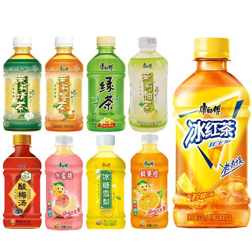 康师傅茶饮料330ml迷你小瓶瓶装茉莉冰红茶网红果味茶