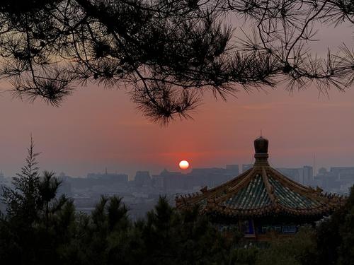 景山公园日落