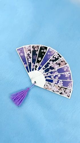 又做了把古风小扇子_古风_扇子_折纸教程_兴趣爱好_手工