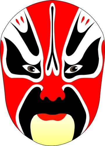 京剧脸关羽谱图片