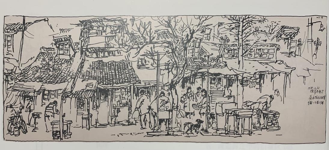 画家陈星平美篇: 【3】沧桑岁月,时代变迁…上海风情纪实速写系列:(原