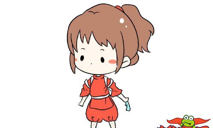 千寻怎么画,q版千与千寻简笔画