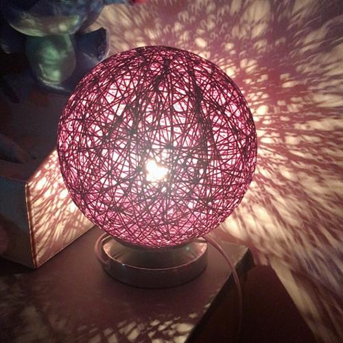 防刺眼diy藤艺鸟巢灯罩麻球藤编灯笼藤球灯圆防爆外壳麻球灯罩