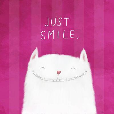 just smile! art print