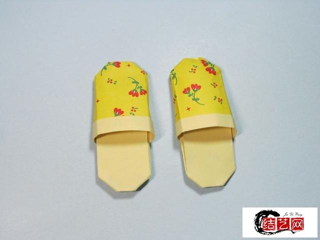 拖鞋折纸步骤图解,儿童手工折纸大全