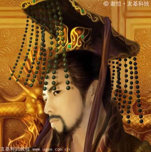 ps鼠绘霸气十足的古代帝王画像