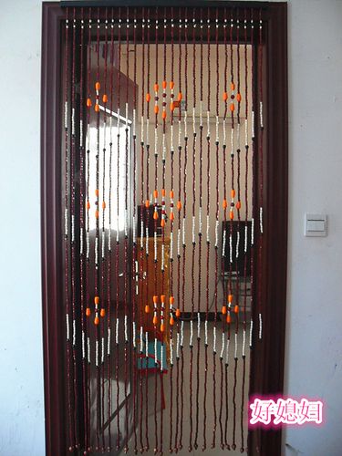 珠帘挂帘 门帘帘子 隔断帘成品帘风水帘 玄关帘 卧室厨房卫生间帘