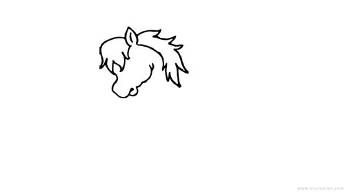 第一步画出马头
