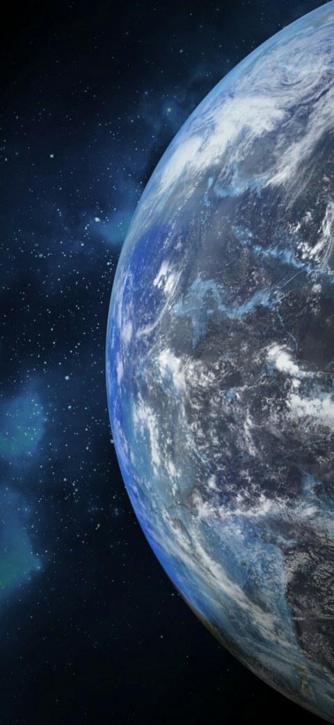 求一张壁纸,半个地球,很多云的,之前看到没收藏起来 .