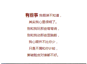 我不傻,只是不想说而已