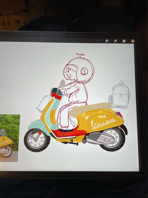 vespa 小车车贴纸_贴纸_摩托车_文具_头像_我的文具分享_兴趣爱好
