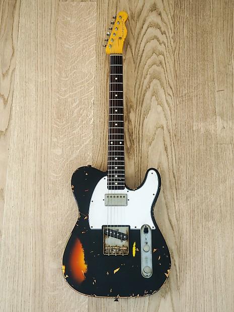 2012 nash t-63 electric guitar relic w/ lollar imperial