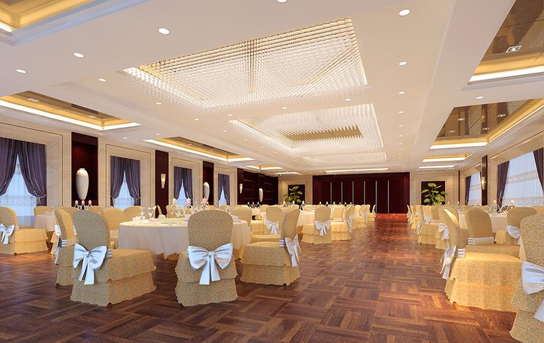 淄博设计酒楼婚宴饭店宴会厅的餐饮装修公司