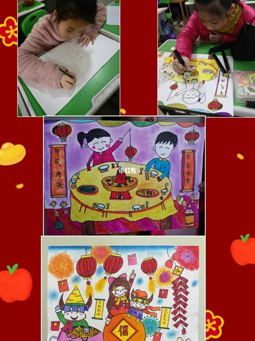 除夕快乐_绘画_文化_绘画