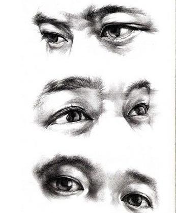 素描怎么画眼睛步骤图