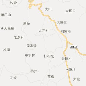 毕节市金沙县行政地图