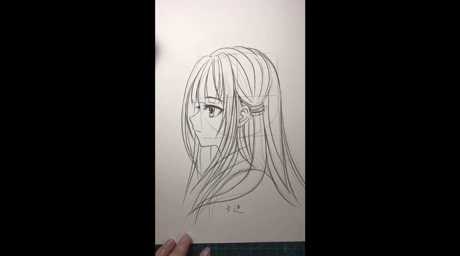 漫画女生侧脸教程,有可能学不会系列 卡迷手绘l
